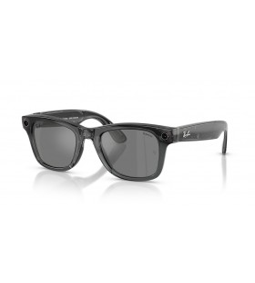 Okulary przeciwsÅ‚oneczne Ray-Ban RW4006S Ray-Ban Meta x Coperni Limitowanej serii M (50-22) z szarymi soczewkami i czarnej oprawce