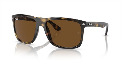 Ray-Ban RB4547 Iubitul Două XL (60 - 18), cu lentile Maro și broasca Țestoasă, ochelari de Soare cadru
