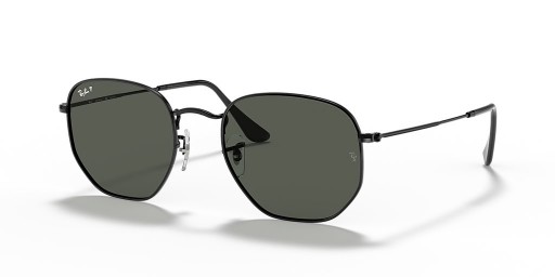 Ray-Ban RB3548N Hexagonale Plat Lentile XL (54 - 21), cu lentile Verzi și Negre, ochelari de Soare cadru