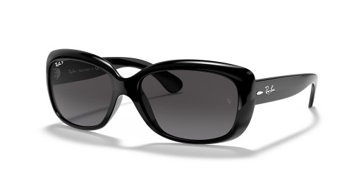 Ray-Ban RB4101 Jackie Ohh M (58 - 17) cu lentile Gri și Negru cadru ochelari de Soare