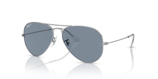 Ray-Ban Aviator rb3025-Classic XL (58 - 14) cu lentile Albastre și Argint cadru ochelari de Soare