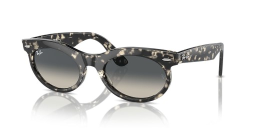 Ray-Ban RB2242 Wayfarer Oval L (53 - 22), cu lentile Gri și broasca Țestoasă, ochelari de Soare cadru