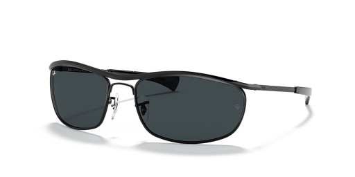 Ray-Ban RB3119M Olympian am Deluxe L (62 - 18) cu lentile Albastre și Negre, ochelari de Soare cadru
