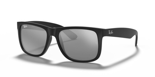 Ray-Ban RB4165F Justin Mix de Culoare, L (58 - 17) cu lentile de Argint și Negru cadru ochelari de Soare