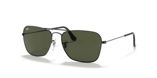 Ray-Ban RB3136 Caravan L (55 - 15), cu lentile Verzi și Argint cadru ochelari de Soare