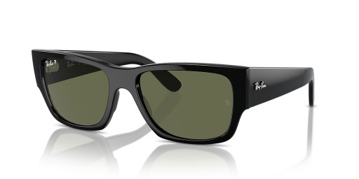 Ray-Ban RB0947S Carlos M (56 - 18) cu lentile Verzi și Negre, ochelari de Soare cadru