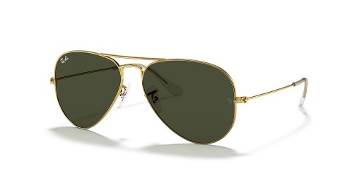 Ray-Ban Aviator rb3025-Classic XL (58 - 14) cu lentile Verzi și ramă de Aur, ochelari de Soare