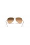 Ray-Ban Aviator rb3025-Gradient XL (58 - 14) cu lentile de Argint și de Aur, ochelari de Soare cadru