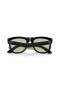 Ray-Ban RBR0502SF Wayfarer Inversă M (53 - 20), cu lentile Verzi și Negre, ochelari de Soare cadru