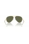 Ray-Ban RB3825 Vechi Aviator XL (58 - 14) cu lentile Verzi și ramă de Aur, ochelari de Soare