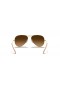 Ray-Ban Aviator rb3025-Gradient XL (58 - 14), cu lentile Maro și de Aur cadru ochelari de Soare