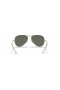Ray-Ban RB3025K Aviator Aur Masiv XL (58 - 14) cu lentile Verzi și ramă de Aur, ochelari de Soare