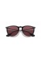 Ray-Ban RB4171 Erika Clasic, M (54 - 18) cu Violet lentile si rama Neagra ochelari de Soare