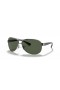 Ray-Ban RB3386 L (63 - 13) cu lentile Verzi și Argint cadru ochelari de Soare