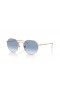 Ray-Ban RB3565 Jack L (53 - 20), cu lentile Albastre și Roz cadru ochelari de Soare