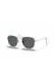 Ray-Ban RB3857 Frank S (51 - 20), cu lentile Albastre și ramă de Aur, ochelari de Soare