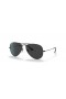Ray-Ban Aviator rb3025-Total Negru XL (58 - 14) cu lentile Negre și Negru cadru ochelari de Soare