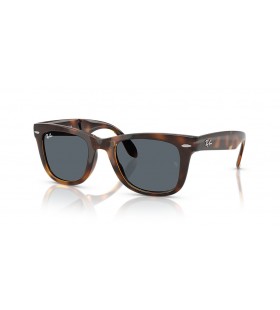 Ray-Ban RB4105 Wayfarer Folding Clasic L (50 - 22), cu lentile Albastre È™i broasca ÈšestoasÄƒ, ochelari de Soare cadru