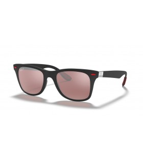 Ray-Ban RB4195MF Scuderia Ferrari Collection L (52 - 20), cu lentile de Argint și Negru cadru ochelari de Soare