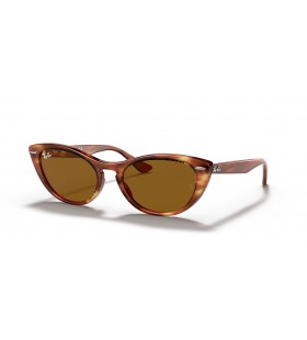 Ray-Ban RB4314N Nina M (54 - 18), cu lentile Maro si Maro cadru ochelari de Soare