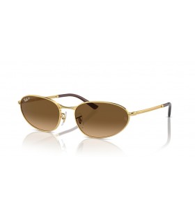 Ray-Ban RB3734 L (56 - 18), cu lentile Maro È™i de Aur cadru ochelari de Soare