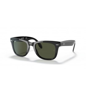 Ray-Ban RB4105 Wayfarer Folding Classic XL (54 - 20), cu lentile Verzi È™i Negre, ochelari de Soare cadru