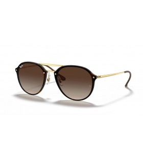 Ray-Ban RB4292N Blaze Punte Dublă XL (61 - 14), cu lentile Maro și broasca Țestoasă, ochelari de Soare cadru