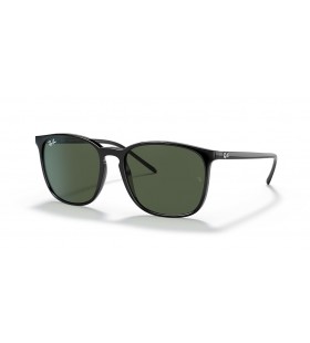 Ray-Ban RB4387 M (56 - 18) cu lentile Verzi și Negre, ochelari de Soare cadru
