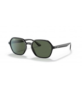 Ray-Ban RB4361 S (52 - 18) cu lentile Verzi și Negre, ochelari de Soare cadru