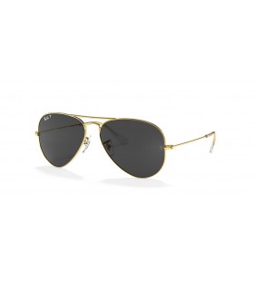 Ray-Ban Aviator rb3025-Clasic M (55 - 14) cu lentile Negre È™i ramÄƒ de Aur, ochelari de Soare
