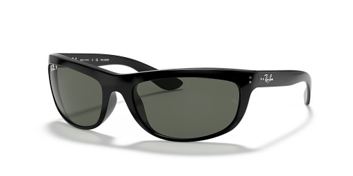 Ray-Ban RB4089 Balorama L (62 - 19) s Zelené šošovky a Čierny rám slnečné Okuliare