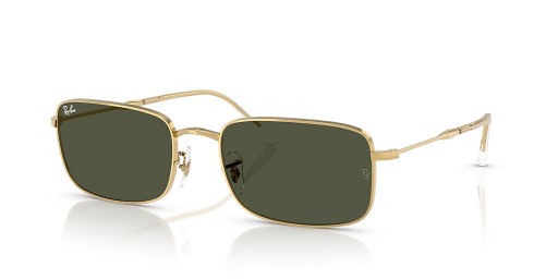 Ray-Ban RB3746 XL (56 - 20) s Zelené šošovky a Zlato rámom slnečné Okuliare