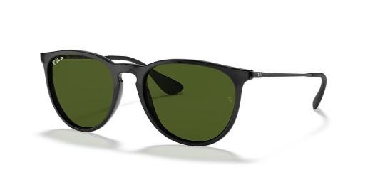 Ray-Ban RB4171 Erika Classic M (54 - 18 rokov), Zelené šošovky a Čierny rám slnečné Okuliare