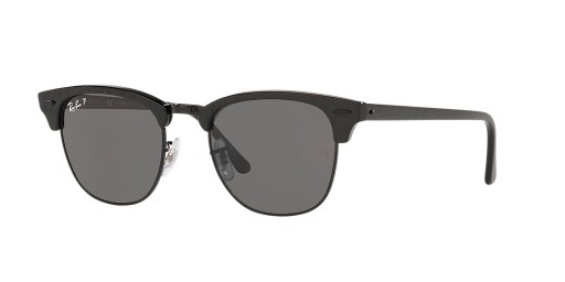 Ray-Ban RB3016 Clubmaster Classic L (51 - 21) s Čierne šošovky a Čierny rám slnečné Okuliare