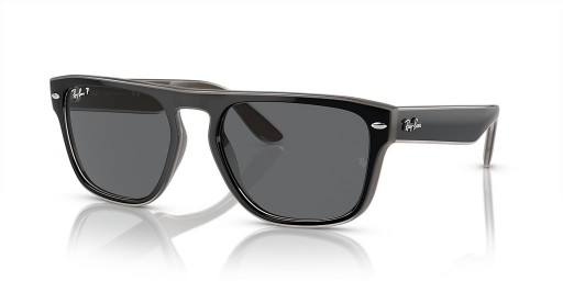 Ray-Ban RB4407 XL (57 - 19) s Šedé šošovky a Čierny rám slnečné Okuliare