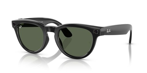 Ray-Ban RW4009F Ray-Ban | Meta Nízky Most Fit Headliner L (51 - 23) s Zelené šošovky a Čierny rám slnečné Okuliare