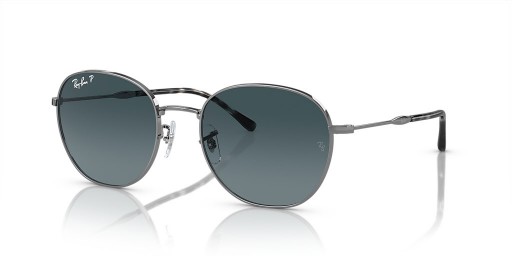 Ray-Ban RB3809 XL (55 - 20) s Modrým šošovky a Strieborný rám slnečné Okuliare