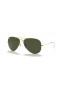 Ray-Ban RB3026 Aviator Large Metal II XXL (62 - 14) s Zelené šošovky a Zlato rámom slnečné Okuliare