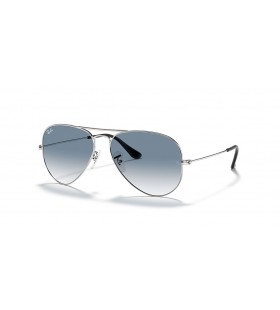 Ray-Ban RB3025 Letec Gradient XXL (62 - 14) s ModrÃ½m Å¡oÅ¡ovky a StriebornÃ½ rÃ¡m slneÄnÃ© Okuliare