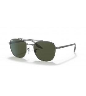 Ray-Ban RB3688 M (55 - 19) s Zelené šošovky a Strieborný rám slnečné Okuliare