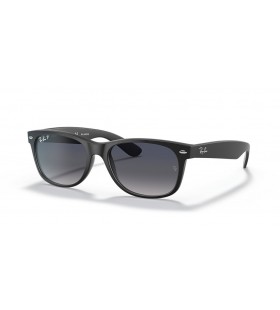 Ray-Ban RB2132F New Wayfarer Classic M (55 - 18 rokov), Modré šošovky a Čierny rám slnečné Okuliare