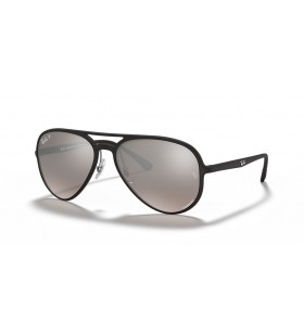 Ray-Ban RB4320CH Chromance L (58 - 16) so Striebrom šošovky a Čierny rám slnečné Okuliare