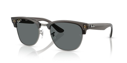 Ray-Ban RBR0504S Clubmaster 역 S(51-21)그레이트 렌즈와 회색 구조 색안경