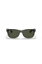 Ray-Ban RB2132F New Wayfarer 클래식 M(55-18 일)녹색 렌즈와 거북이는 프레임 선글라스