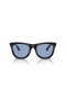 Ray-Ban RBR0502SF Wayfarer 역 M(53-20)색으로 렌즈 및 프레임 검 선글라스