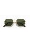 Ray-Ban RB3548N 각형 플랫 렌즈 XL(54-21)그린 렌즈 및 프레임이 금 선글라스