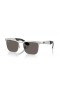 Ray-Ban RB3875Wayfarer 디럭스 XXL(56-18)그레이트 렌즈와 은색 구조 색안경