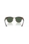 Ray-Ban RBR0504S Clubmaster 역 S(51-21)그린 렌즈와 거북이는 프레임 선글라스