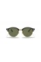 Ray-Ban RB4246Clubround 클래식 M(51-19 일)녹색 렌즈 및 프레임 검 선글라스