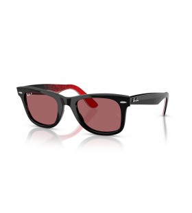 Ray-Ban RB2140 원 Wayfarer 디즈니 미키&마우스 Pixelated L(50-22 일)바이올렛 렌즈 및 프레임 검 선글라스